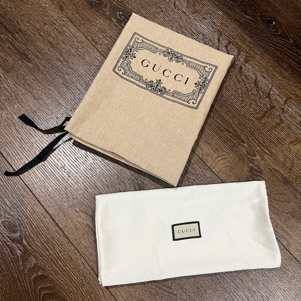 Gucci Dust Bag with Black Logo 2 total